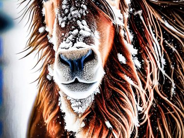 "Happy Snowy Horse" 2022