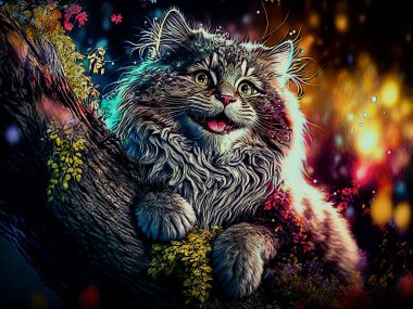 Smiling Tree Cat 2023