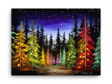 Small Town Christmas Canvas